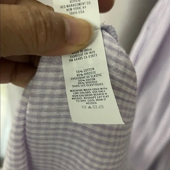 Aerie Soft Lilac gingham Maxi Dress - Picture 11 of 12